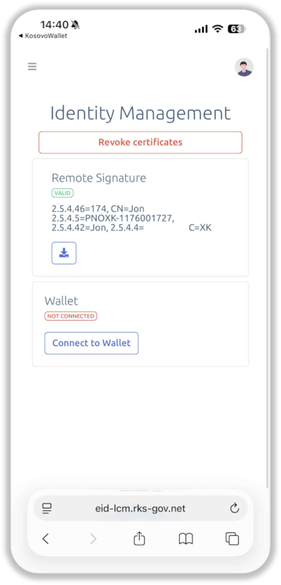 End of Enrollment (wallet not connected)